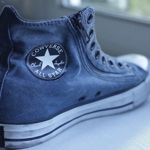 Converse Shoes Hi Canvas Zip Up Zipper